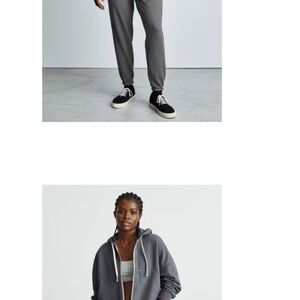 Everlane Gray Track Pants Relaxed Fit Joggers